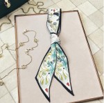 Custom Printed 100% Silk Luxurious Women Hair Scarf MIC3399609787