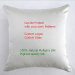 Custom Digital Printed Silk Cushion Cover in Square Shape MIC3871427918