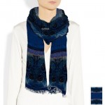 Fashion Colorful Printed Oblong Wool Scarf with Fringe MIC1406460656